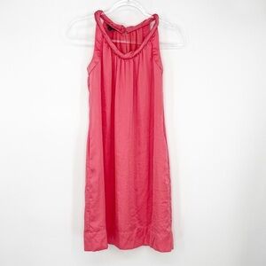 Talbots Coral Twisted Neckline Sleeveless Dress, Size 4